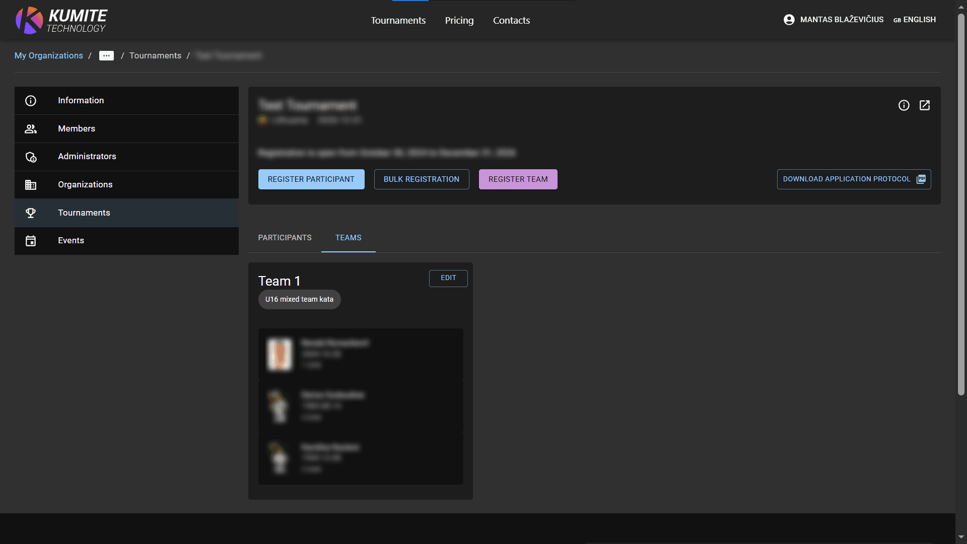 Registered Teams Preview